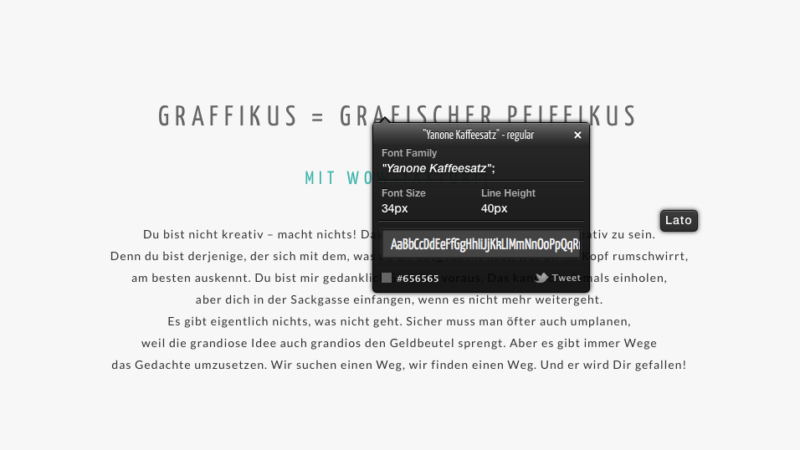 Whatfont einsetzen