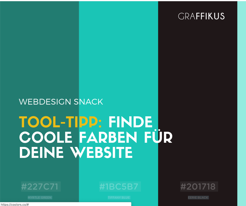 Finde Coole Farben Fur Website Mit Coolors Generator